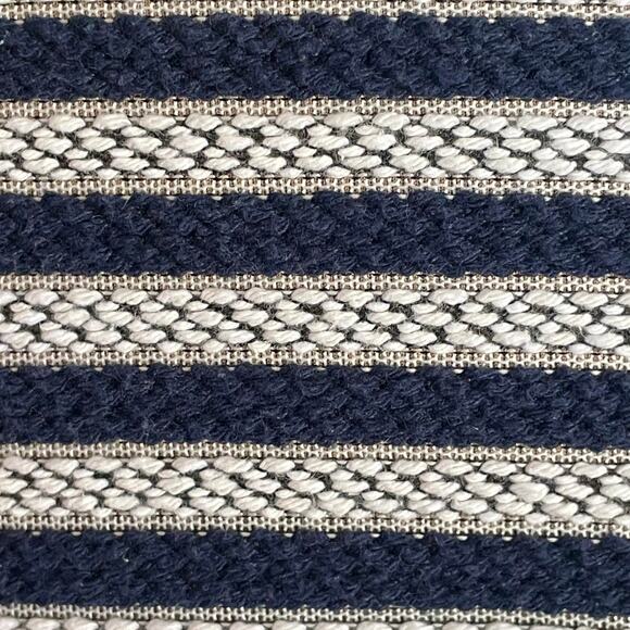 Rabe Navy White Striped Full Zip Cardigan Sweater Sz 8 Nautical Coastal Preppy - Picture 5 of 8